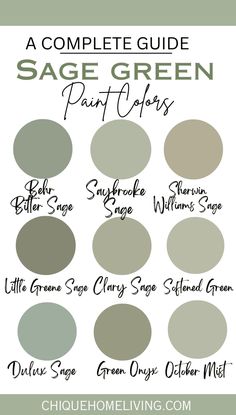 the complete guide to sage green paint colors