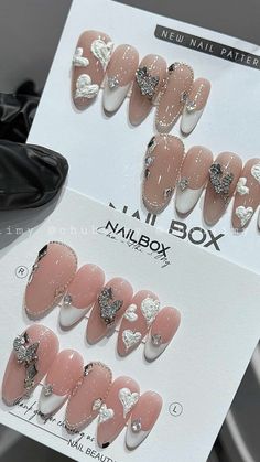 Nail Sang, Nails Box, Nail Bling, Nail Box, Design Nails, Nail Swag, Luxury Nails, Bling Nails, Simple Art