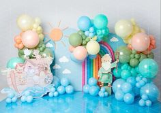 an image of balloons and decorations on display