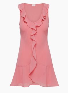 HERA DRESS | Aritzia Aritzia Dress, Outfit Challenge, Digital Closet, Chiffon Mini Dress, Chiffon Ruffle, Sheer Fabrics, Fit And Flare Dress, Ruffle Dress, Passion For Fashion