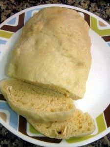 a loaf of bread sitting on top of a white plate