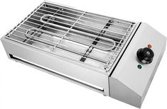 an image of a stainless steel grill on white background