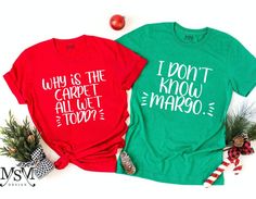 "Funny Griswold Christmas Shirts - Why Is The Carpet All Wet Todd? Shirt - Clark Griswold Shirt - I Don't Know Margo Shirt Couples Christmas 📢Please Check All Photos For Details. 📢Choose Your T-Shirt Size From The Drop-Down Lists Next To The item Picture 📢Choose Of Your T-Shirt Color From The 2nd Picture 📢Use \"Add message to Seller\" link On The Checkout Page To Send me the Following important Details For Your Order's Customization. 📢Shipping Time Varies by location (we are located in Suga Griswold Christmas Shirts, Christmas Vacation Shirts, Couples Christmas, Ugly Christmas Shirts, Santa Shirt, Santa Shirts, Xmas Shirts, Funny Christmas Shirts, Christmas Couple