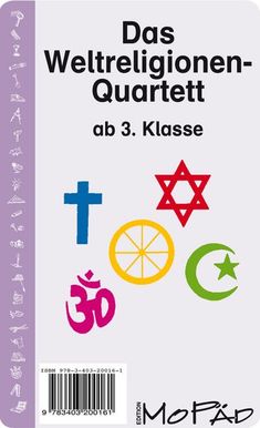 a book with an image of the cross and other symbols