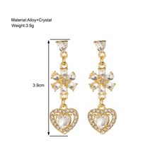 Style : Cute/Romantic Gender : Women Material : Metal Shape\pattern : HEART Metals Type : zinc Alloy Brand Name : AY Item Type : EARRINGS Fine or Fashion : fashion Earring Type : Stud Earrings WHAT ABOUT REFUND?   Fast refund,100% Money Back Guarantee. If your product is defective or doesnt work properly, let us know and well send you a replacement one. We believe in our products so much that we offer a 30-day No-Hassle refund policy. If youre unhappy about your purchase, send us the product bac Heart-shaped Crystal Earrings For Wedding, Gold Heart-shaped Crystal Earrings For Wedding, Gold Heart Crystal Earrings For Wedding, Gold Heart-shaped Crystal Wedding Earrings, White Heart Drop Earrings For Wedding, Crystal Earrings For Wedding On Valentine's Day, Valentine's Day Wedding Crystal Earrings, White Heart Earrings For Wedding On Valentine's Day, White Heart Earrings For Wedding And Valentine's Day