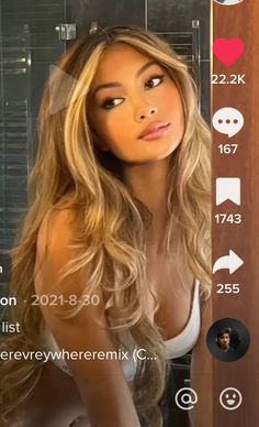 Brown To Honey Blonde Hair, Hair Color For Light Skin Latina, Morena Blonde Hair, Light Hair Tan Skin, Blonde On Indian Skin, Honey Blonde Hair On Mexican Women, Old Money Blonde Highlights, Hair That Matches Skin Tone, Blonde Highlights Brown Skin