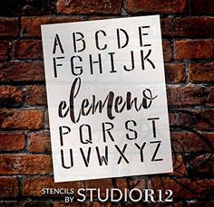 the stencils by studior2 are designed to look like letters and numbers