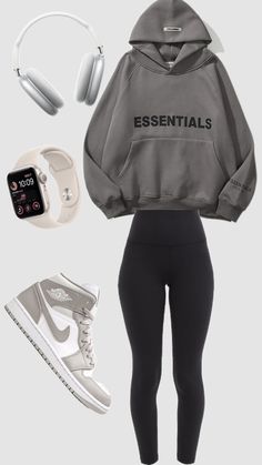 #outfitinspo #preppy#beauty #basic#sweatshirt#leggings#jordans#jordan1 Outfits Leggins, Teen Swag, Teen Swag Outfits, Cute Nike Outfits, Casual Preppy Outfits, Basic Sweatshirt, Trendy Outfits For Teens, Cute Lazy Outfits