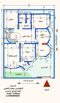 a blueprint shows the floor plan for a two story house with spiral staircases