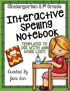 an interactive spelling notebook for kids