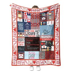 PRICES MAY VARY. ✨【Super Soft】This Nurse Throw Blankets is Made of High Quality Sherpa. Which is Super Soft and Fluffy. It's Environmentally Friendly and Sensitive Skin Friendly. ⛄【Super Warm】You Will be Surprised by Its Warmth Even This Nurse Blanket is Not Very Thick. It's a Perfect Snuggle in the Couch with this Throw Blanket in Cold Days. Or Just Cuddle it When You Reading or Watching TV etc. 🎁【Clear and Creative Print】The Print on Blankets is Just Like What You See on Pictures.Which is Viv Nurses Gifts, Nurse Practitioner Gifts, Gifts For Nurses, Pink Throws, Women Nurse, Sofa Throw Blanket, Bed Throw Blanket, Sherpa Throw Blankets, Fluffy Blankets