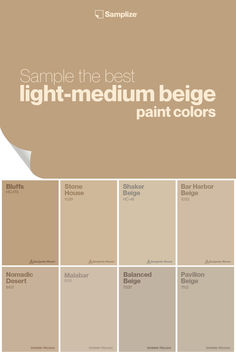 the best light - medium beige paint colors