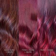 Wella Hair UK & Ireland | From mesmerizing mahogany to amazing auburns, we LOVE all types of #SoftSangriaHair, especially these rich ruby red shades by… | Instagram Wella Hair Formulas, Red Hair Toner, Wella Formulas, Cherry Cola Hair Color, Raspberry Hair, Burgundy Red Hair, Black Cherry Hair Color