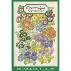 the cross stitch pattern book with an image of colorful flowers in green and white colors