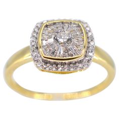 Diamonds Weight: 0.60 carat Cut: Brilliant cut Colour: F-G Purity: SI-P Quality: Very good Jewel: Ring Weight: 3.3 ounces Hallmark: 14 karat Ring size: 54 (17.25 mm) Condition: New Baguette Cut Diamond, Baguette Cut, Gold Diamond Rings, Cut And Color, Diamond Rings, Fashion Rings, Gold Diamond, Diamond Cuts, Jewelry Rings