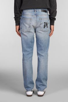 Jeans in blue denim, flap closure, belt loops, five pockets, back patch logo, logo print back, 100% cotton, Made in RomaniaGender: MenMaterial: DENIMColor: BLUEMade in: ITProduct ID: 404336_PMYA039F24DEN001*Import tax/duty will be calculated at checkout (If applicable) Angels Jeans, Angel Man, Made In Romania, Burberry Hat, John Lobb, Denim Color, Prada Leather, Saint Laurent Shoes, Urban Chic