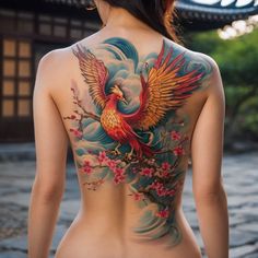 Phoenix tattoo - Japanese style Asian Style Phoenix Tattoo, Phoenix Reference, Elaborate Tattoos, Nicole Tattoo, Fenix Tattoo, Tattoo Japanese Style