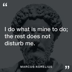 a statue with the quote i do what is mine to do, the rest does not disturb me