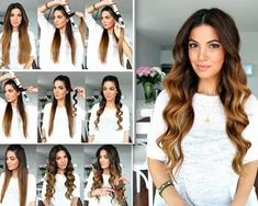 how to make loose waves Wavy Hairstyles Tutorial, Curly Waves, Wavy Curly Hair, Hair Envy, Gorgeous Hair, Pretty Hairstyles, Wavy Hair