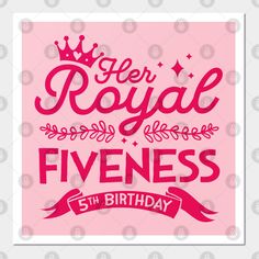 a pink birthday card with the words,'dear royal princess 9th birthday '