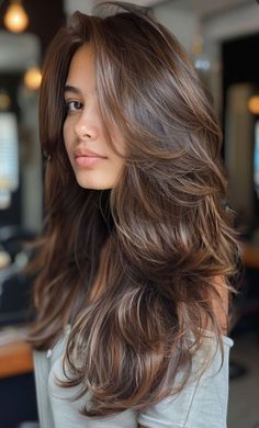 Long Layered Haircuts Straight, Butterfly Haircut, Haircuts For Long Hair With Layers, Brown Hair Looks, Sentiment Analysis, Long Layered Haircuts, Haircuts For Medium Hair, Long Brown Hair