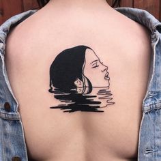 Tattoo by Silly Jane Linear Tattoos, Tattoos Pinterest, Occult Tattoo, Petit Tattoo, Water Tattoo, Work Tattoo, Illustration Tattoo, Disney Tattoo