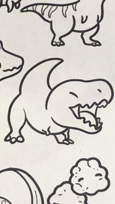 an image of dinosaurs eating broccoli