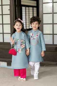 This is a Brand New Ao Dai Set for mom and daughter but you can buy it separates. SET IS INCLUDE TOP and HOT PINK PANT (look exactly in the picture). BOY TOP IS NOT AVAILABLE.  NOTE: FABRIC IS NOT STRETCHY ( Vai kg co gian) 𝗥𝗲𝘁𝘂𝗿𝗻 𝗣𝗼𝗹𝗶𝗰𝘆:  𝗗𝗮𝗺𝗮𝗴𝗲 𝗽𝗿𝗼𝗱𝘂𝗰𝘁 𝗺𝘂𝘀𝘁 𝗰𝗹𝗮𝗶𝗺 𝘄𝗶𝘁𝗵𝗶𝗻 𝟯 𝗱𝗮𝘆𝘀 𝗰𝗼𝘂𝗻𝘁𝗶𝗻𝗴 𝗳𝗿𝗼𝗺 𝘁𝗵𝗲 𝗱𝗮𝘆 𝘆𝗼𝘂 𝗿𝗲𝗰𝗲𝗶𝘃𝗲 𝘁𝗵𝗲 𝗶𝘁𝗲𝗺. Thanks everyone to visit us. Pls inbox us if you have any questions. Traditional Spring Matching Set Kurta, Spring Festive Embroidered Ao Dai, Embroidered Long Sleeve Ao Dai For Festive Occasions, Festive Long Sleeve Matching Set Dress, Traditional Ao Dai For Spring Festivals, Traditional Ao Dai For Spring Festive Occasions, Traditional Spring Ao Dai For Festive Occasions, Festive Long Sleeve Dresses Matching Set, Festive Long Sleeve Ao Dai For Eid