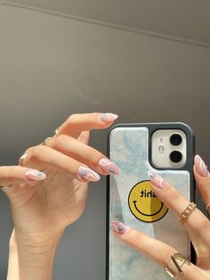 Aestethic Nails, Easter Nails Designs, Evil Eye Nails, Sunflower Nails, Easter Nail Designs, Work Nails, Easter Nails