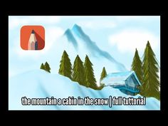 the mountain cabin in the snow is full - screenshoted with an app icon