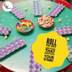 a round table topped with lots of candy