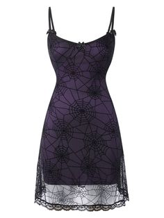 30-70% OFF✓ Fast Shipping✓Make a bold statement with the Purple 1960s Spider Web Lace Patchwork Dress. Its intricate design and vibrant color are perfect for Halloween. Black And Purple Clothes, Holloween Dresses, Halloween Themed Dresses, Gothic Oc, Black And Purple Dress, Spider Dress, Spiderweb Dress, 1960s Halloween, Lace Patchwork Dress