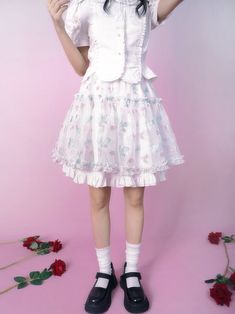 Pre-order item, 1 month delivery time
 Material: 100% Polyester
 Model: 158cm/40kg Wearing size S




 Length
 Waist Circumference


 S
 48cm
 60-70cm


 M
 50cm
 64-78cm Loungewear Dress, Fluffy Skirt, Kawaii Vintage, Vintage Gothic, Beautiful Skirts, Gothic Punk, Tier Skirt, Waist Circumference, Skirt Pattern