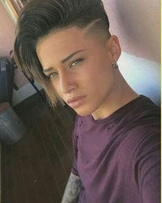 Lesbian Hairstyles Long Hair, Lesbian Haircut Long, Butch Haircuts, Lesbian Hair, Lesbian Haircut, Hairstyles Long Hair, Androgynous Haircut, Androgynous Hair, Tomboy Hairstyles