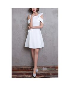 Get 10% off now! Buy little white short homecoming graduation dress with cold shoulder at cheap price online. Free stable shipping and pro custom service since 2009. Short Graduation Dress, Short Graduation Dresses, Style Dresses, Formal Party, White Short, Graduation Dress, Dresses Online, Cold Shoulder, Homecoming