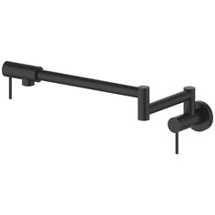 an image of two black handles on the wall