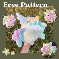 there is a crochet pattern for a stuffed unicorn