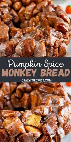 this pumpkin spice monkey bread is so good and easy to make