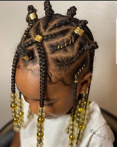 Toddler Girl Hairstyles, Hairstyles With Beads, Toddler Hairstyles