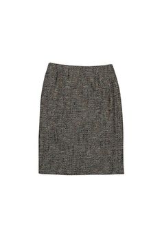 Current Boutique-Escada - Tan & Black Tweed Skirt Sz 8 Office Tweed Mini Skirt, Classic Tweed Skirt For Work, Fall Tweed Pencil Skirt, Formal Fall Tweed Skirt, Formal Tweed Skirt For Fall, Elegant Knee-length Tweed Skirt, Tweed Mini Skirt For Work, Office Tweed Skirt With Lining, Fitted Tweed Mini Skirt Dress For Work