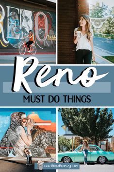 the words keno must do things in front of pictures of people and their cars