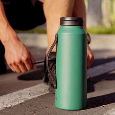 Iconic 32oz Sport Water Bottle - Forest Green Gym Water Bottle, 32oz Water Bottle, Gym Bottle, Cute Water Bottles, Sport Bottle, New And Improved, Sport Water Bottle, Sweat Proof, Just The Way