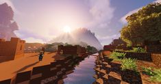 Minecraft Backgrounds, Minecraft Landscape, Water, Quick Saves