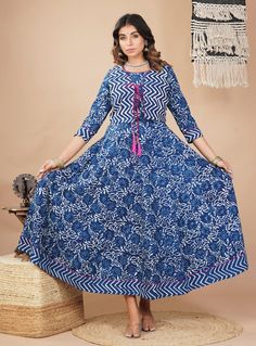 Size: L Cotton Anarkali Kurta, Floral Anarkali, Designer Anarkali Suits, Chiffon Sarees