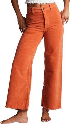 Outer Banks Outfits, Wide Leg Corduroy Pants, Smart Casual Dress Code, Dress Code Casual, Smart Casual Dress, Orange Pants, Wrangler Shirts, Wide Legs, Outer Banks