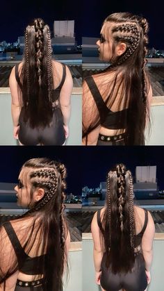 tranças vikings para fantasia Viking Costume Hair, Viking Costume Ideas, Vikings Braids, Viking Braids Female, Vikings Hairstyles, Vikings Costume, Brunette Braids, Viking Hairstyle