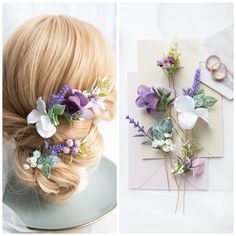 "Set of 5 hair pins Lavender hairpiece Purple flower hairpins Lavender bridal hairpiece Lavender flower comb Purple hair comb Lavender wreath Set of 5 hairpins for your - perfect to finish your look. Height of 1 hairpin with flowers - 5.1 in - 13 cm Price - for 5 hair pins! The color of flowers can be customized. Ideal for Bride, Bridesmaids and Flower Girls also for photoshoots. Weddings are a joyous occasion and a great time! - Our wedding headpieces for the perfect finishing touch for your big day! We are free to communicate with our dear customers - we look forward to feedback and your impressions! Shipping Orders typically ship within 3-5 days after purchase (for all finished product) And within 2-8 days after purchase (if you order custom made) ⚠️APPEARANCE AND DIFFERENCES Since all Toddler Flower Girls, Wedding Headpieces, Bridal Hairpiece, Lavender Wreath, Flower Comb, Lavender Flower, Wedding Hair Pins, Satin Flowers, Flower Hair Pin