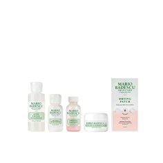 Good Skin is Forever & Clear - Blemish-Prone Kit is a 4 step skincare routine for oily, blemish-prone skin. Our collection of clarity-boosting products help treat stubborn blemishes, clogged pores and oily congested skin, to reveal a clear, healthy looking complexion from day one...and forever after. This kit includes: - Acne Facial Cleanser 2 fl oz contains Salicylic Acid for a deep pore clean, while Aloe Vera, Chamomile and Thyme calm stressed skin, revealing a healthier complexion. - Drying L Congested Skin, Acne Facial, Clean Pores, Mario Badescu, Clogged Pores, Salicylic Acid, Facial Cleanser, Ulta Beauty, Thyme