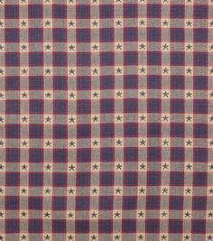 a checkered fabric with stars on it