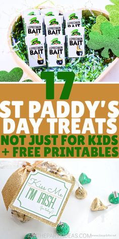 st patrick's day treats and free printables for the kids to make